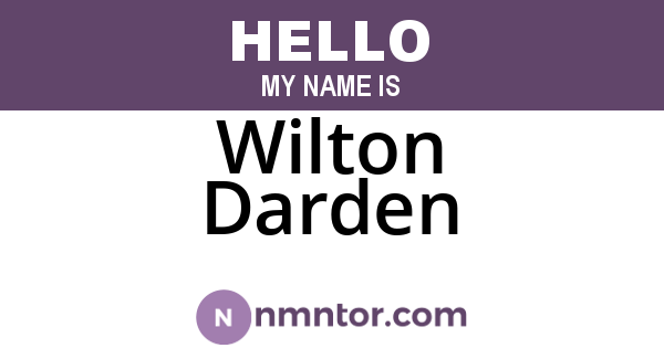 Wilton Darden