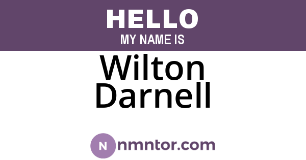 Wilton Darnell