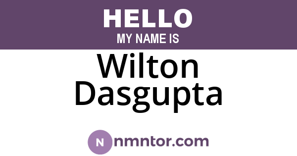 Wilton Dasgupta