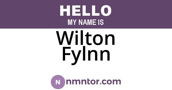 Wilton Fylnn