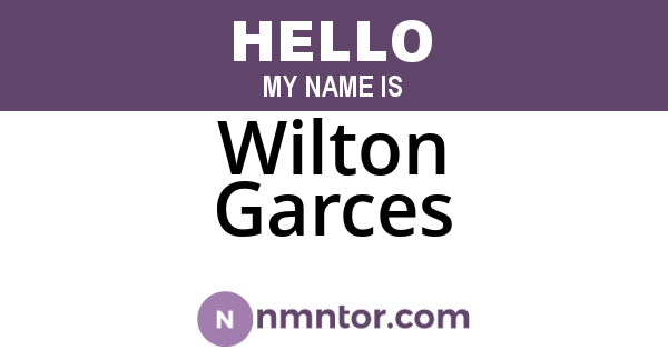 Wilton Garces