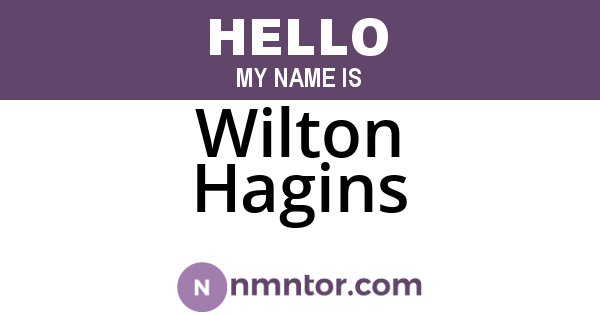 Wilton Hagins