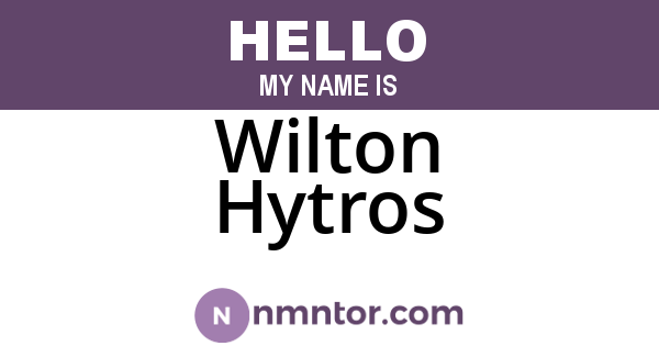 Wilton Hytros
