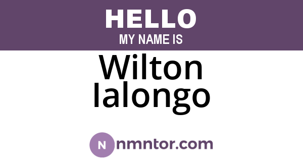 Wilton Ialongo