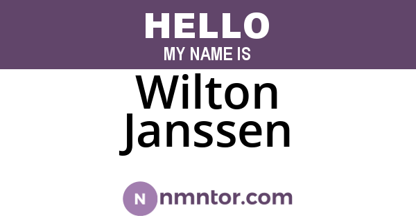 Wilton Janssen