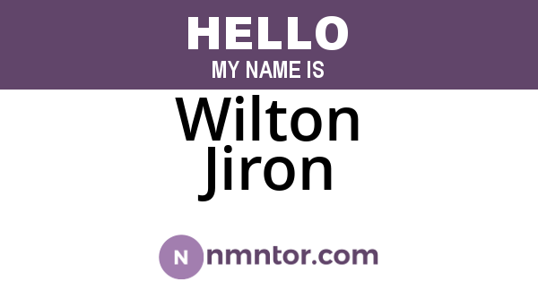 Wilton Jiron