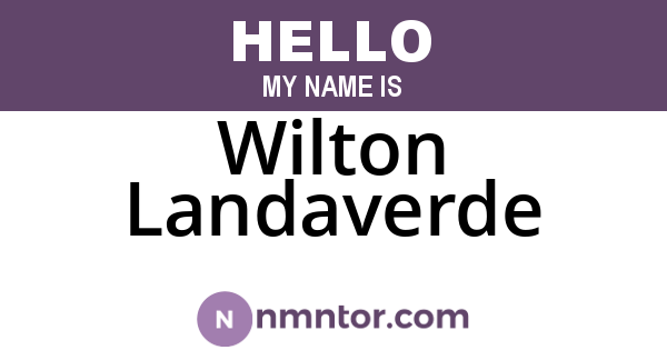 Wilton Landaverde