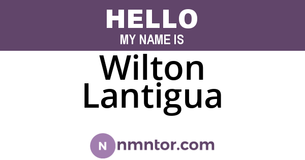 Wilton Lantigua