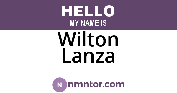 Wilton Lanza