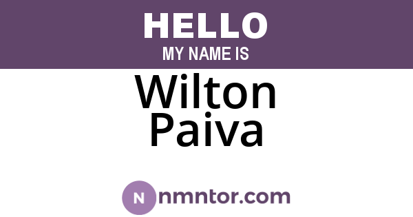 Wilton Paiva