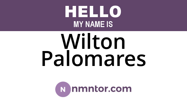 Wilton Palomares