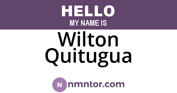 Wilton Quitugua