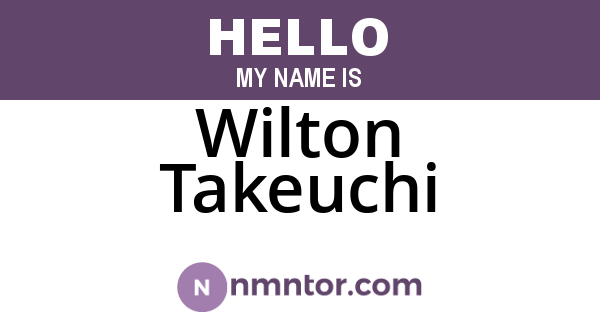 Wilton Takeuchi