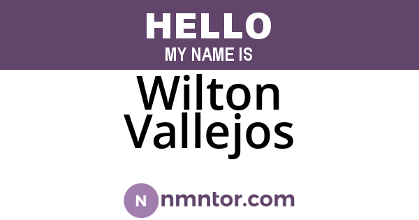 Wilton Vallejos