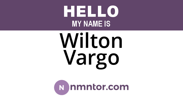 Wilton Vargo