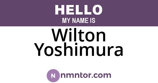 Wilton Yoshimura