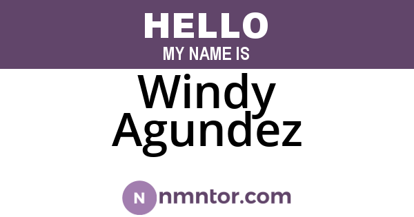 Windy Agundez