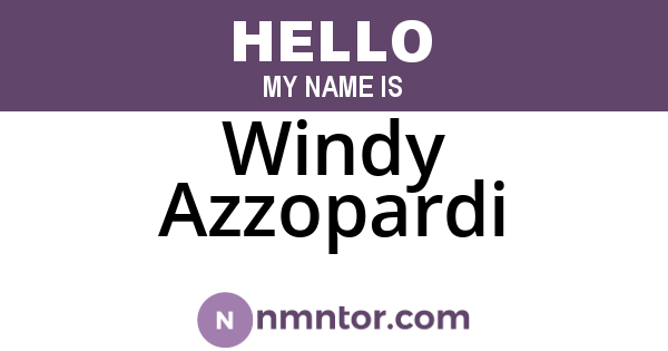 Windy Azzopardi
