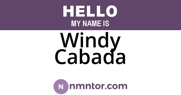 Windy Cabada