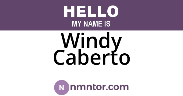 Windy Caberto