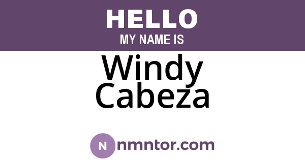 Windy Cabeza