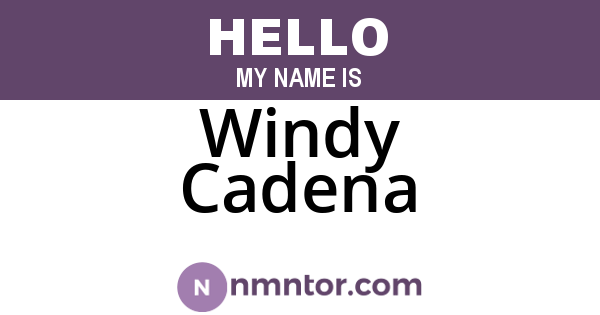 Windy Cadena