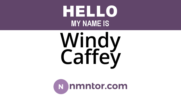 Windy Caffey