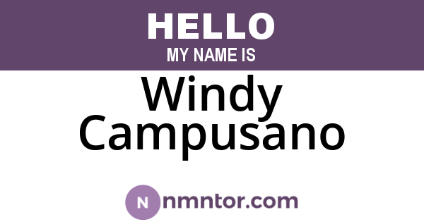 Windy Campusano