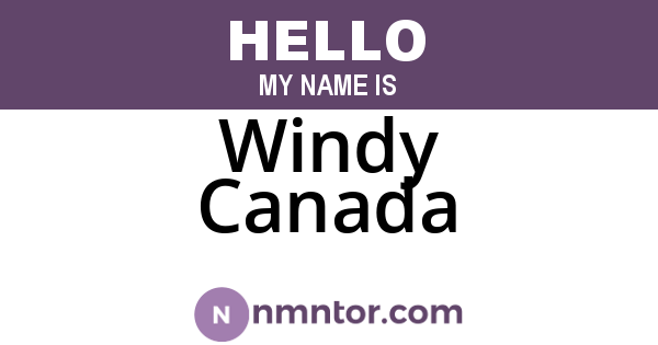 Windy Canada