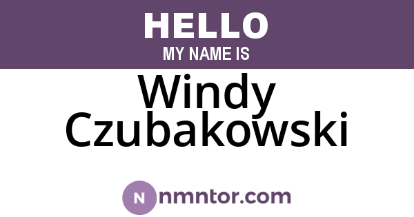 Windy Czubakowski