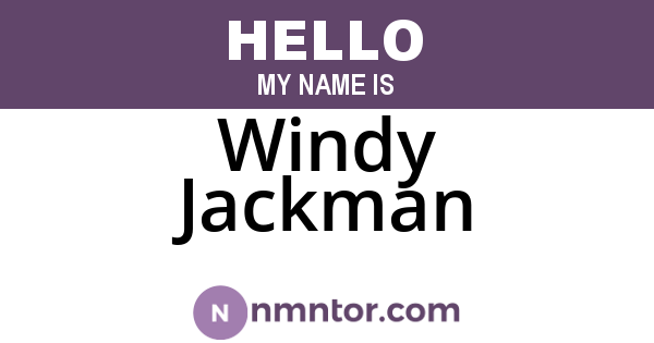 Windy Jackman
