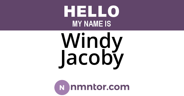 Windy Jacoby