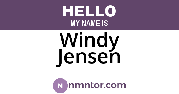 Windy Jensen