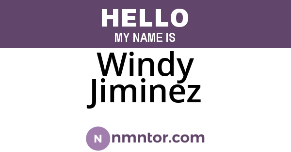 Windy Jiminez