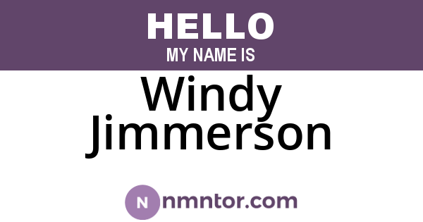 Windy Jimmerson