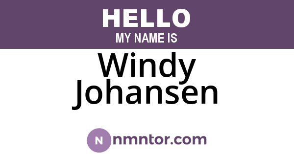 Windy Johansen