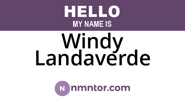 Windy Landaverde