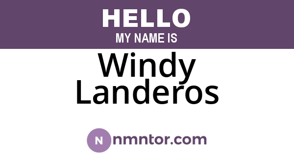 Windy Landeros