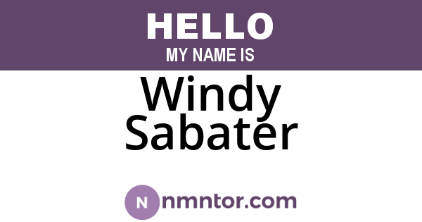 Windy Sabater