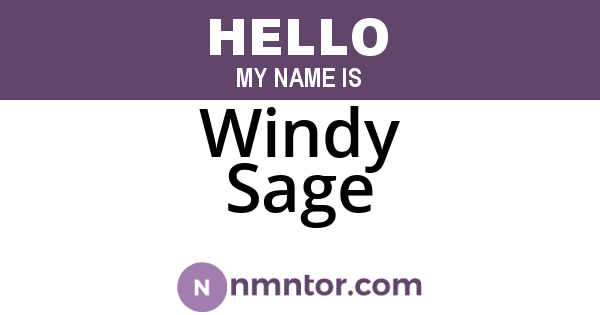 Windy Sage