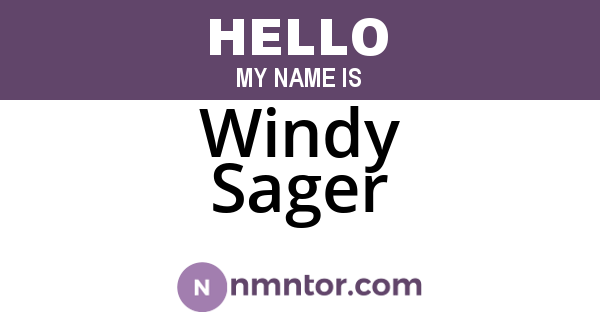 Windy Sager
