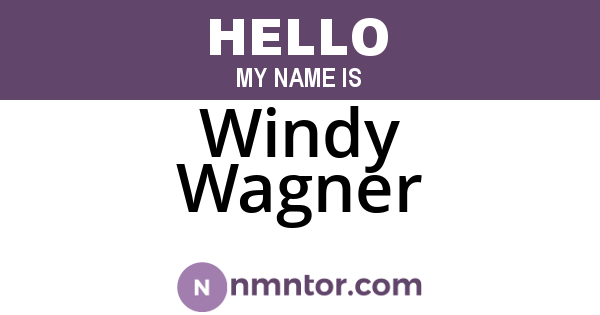 Windy Wagner
