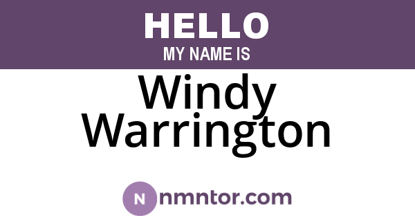 Windy Warrington