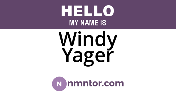 Windy Yager