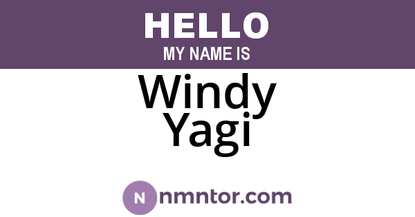 Windy Yagi