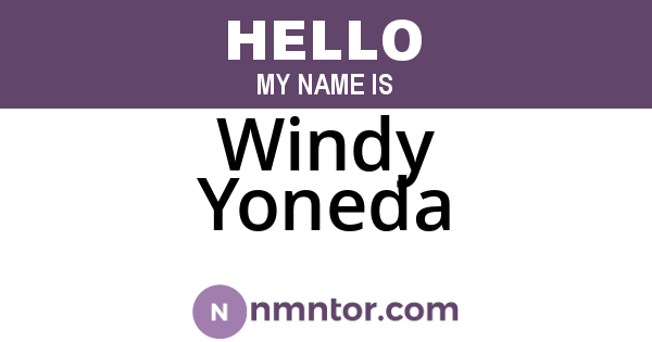 Windy Yoneda