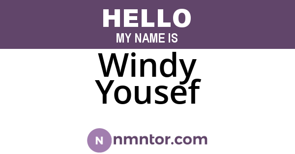 Windy Yousef