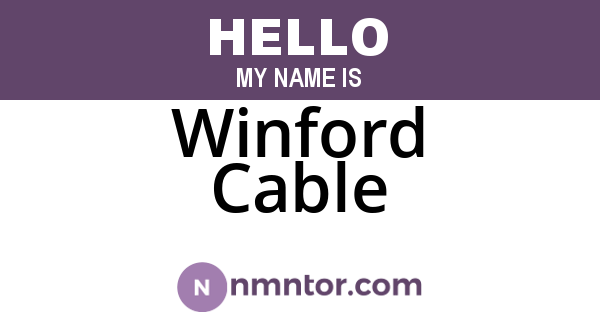 Winford Cable