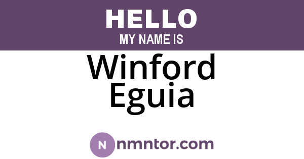 Winford Eguia