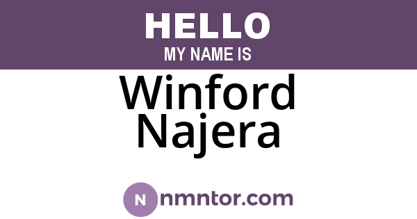 Winford Najera